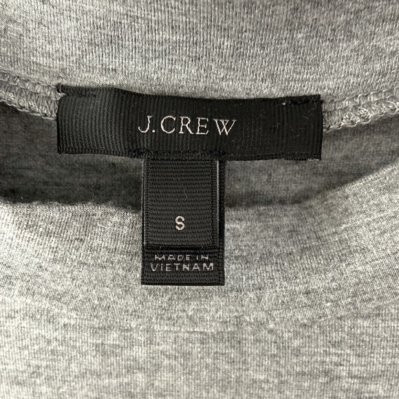 J.Crew Heather Gray Jersey Mock Neck Swing Dress with Side Pockets Size S - Picture 4 of 8